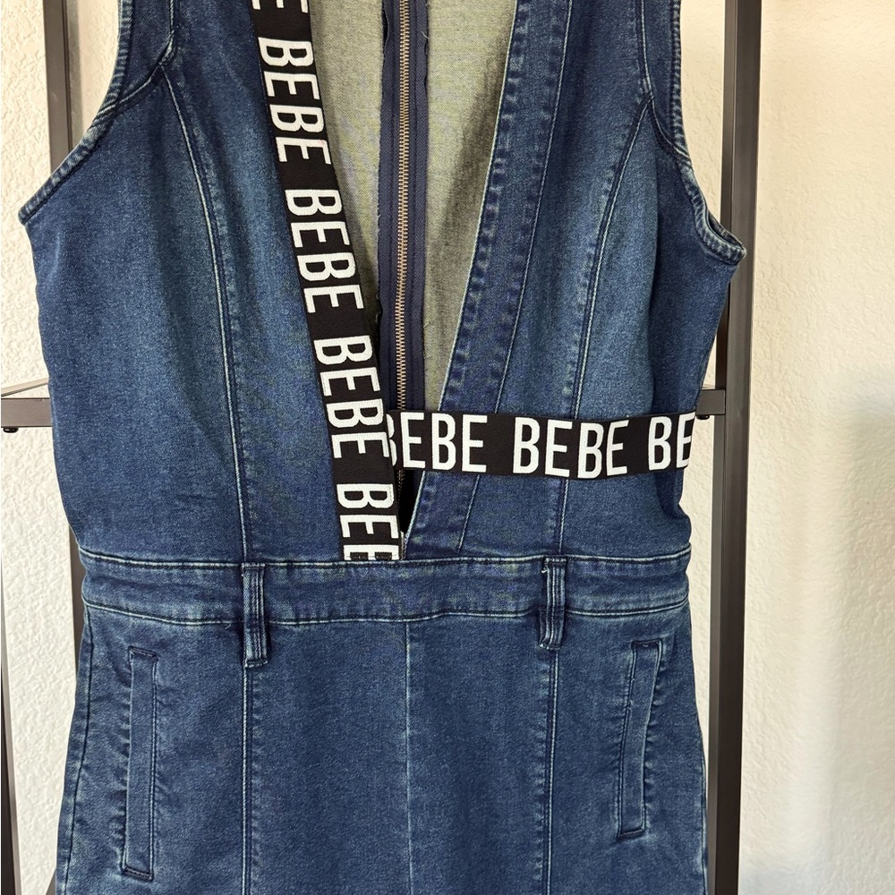 BEBE Denim Jumpsuit - Picture 5 of 15